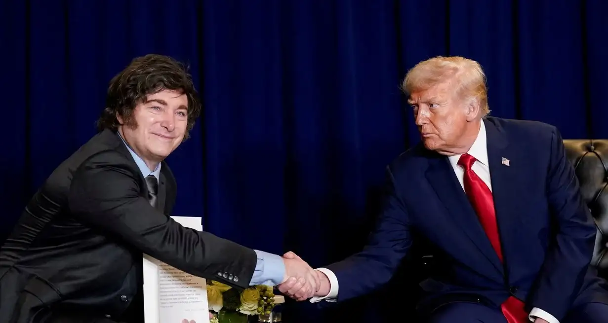 Milei y Trump se encontrarán este martes en la Casa Blanca. Foto: Reuters