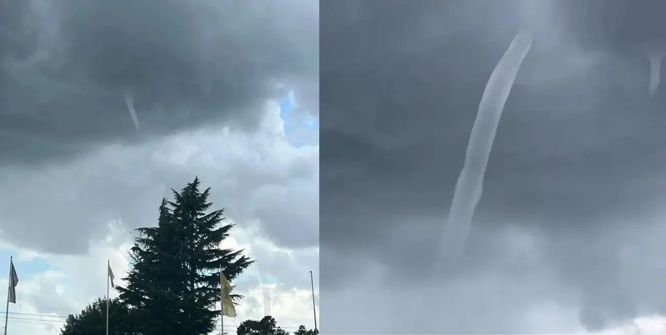 A pesar de la espectacularidad de las imágenes, desde el SMN aclararon rápidamente que no se trató de un tornado en el sentido estricto, sino de una tromba.