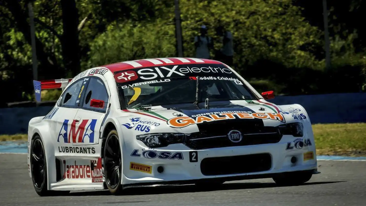 El auto de Diego Verriello en competencia.