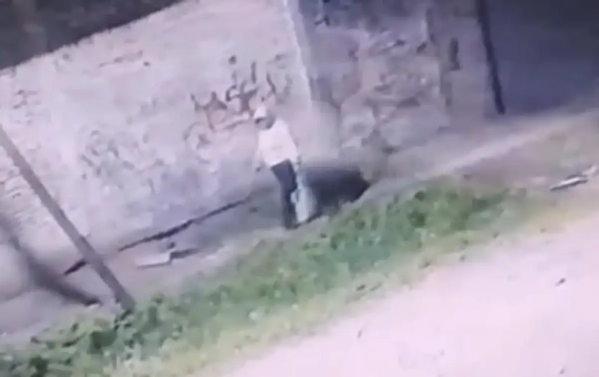 El momento en el que abandonan al bebé.