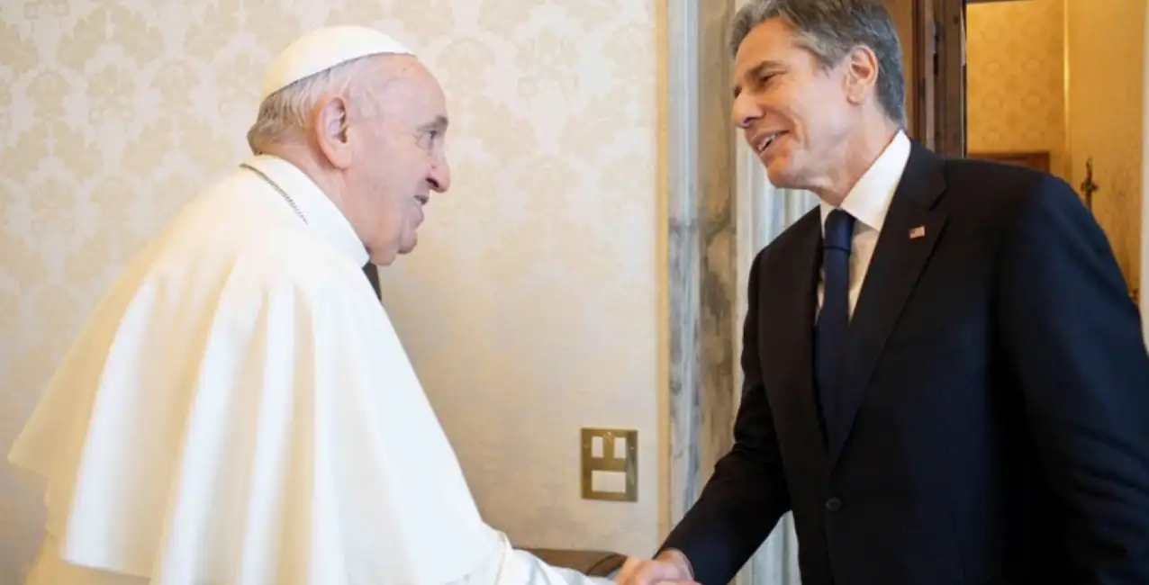 Francisco recibió al secretario de Estado de EEUU