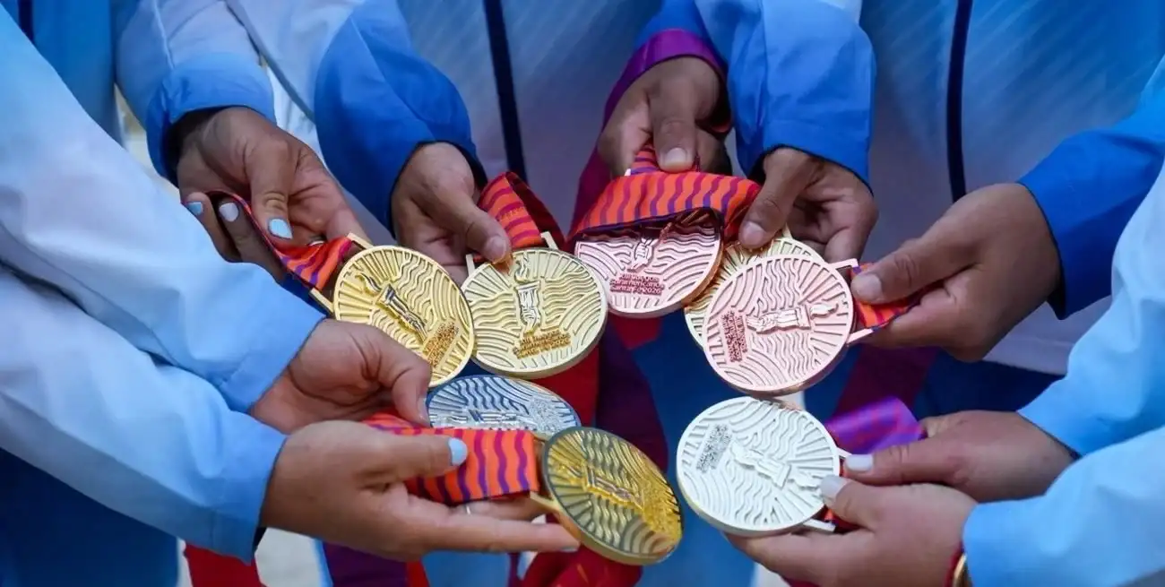 Las medallas de los Suramericanos.