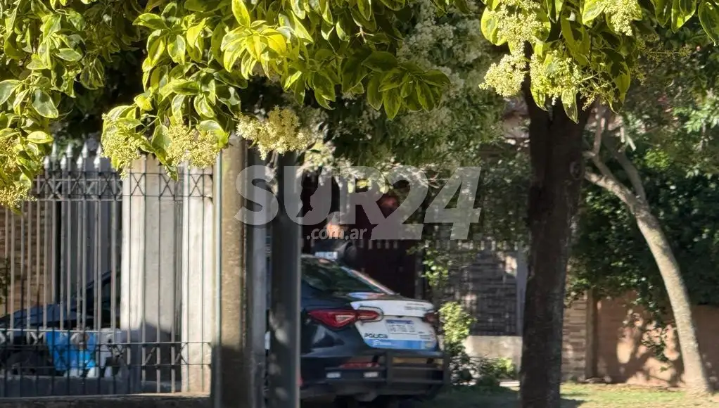 Uno de los allanamientos que se llevaron adelante en la jornada de ayer.