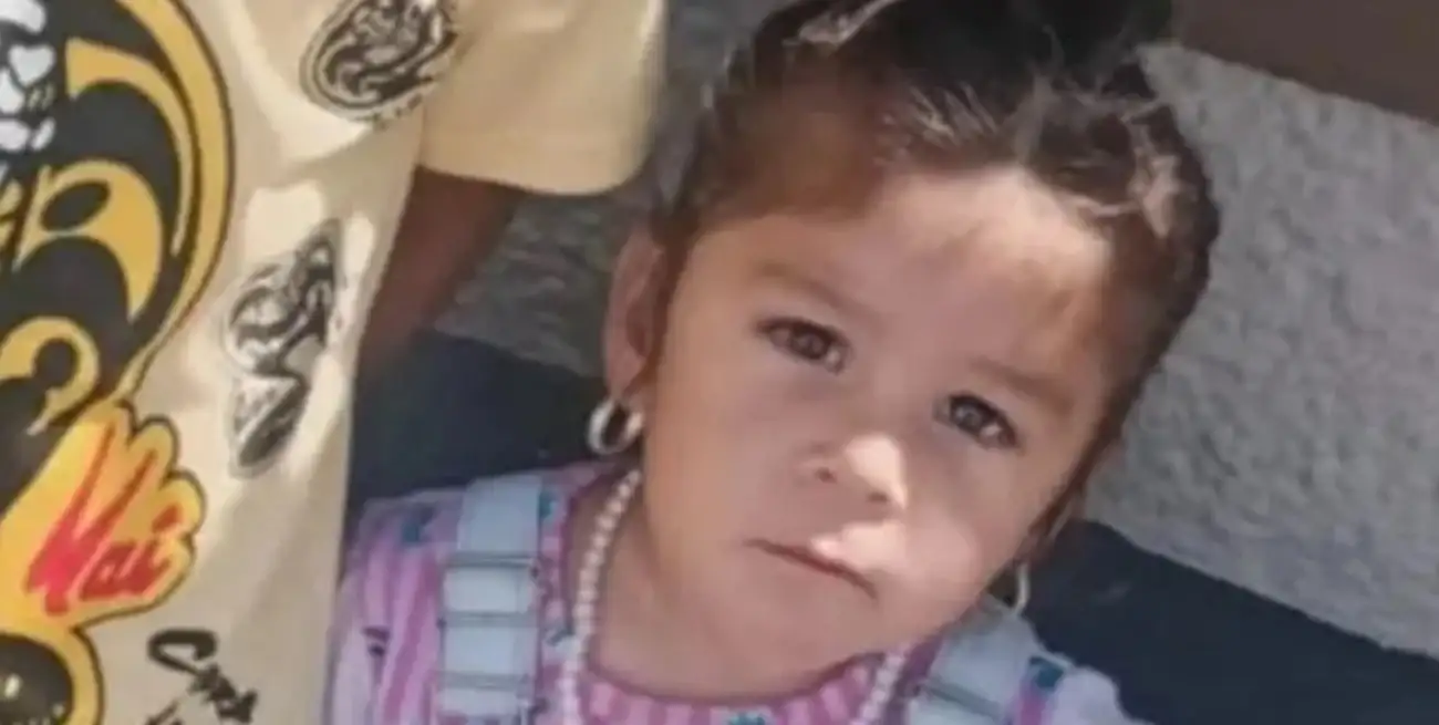 Esmeralda Pereyra López tiene dos años y desapareció este miércoles en Cosquín, Córdoba.