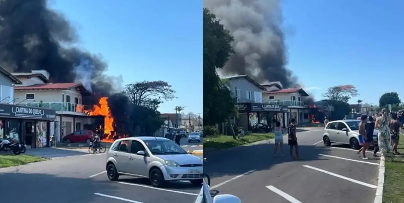 Una avioneta se estrelló contra un restaurante en el sur de Brasil. Foto: NA.
