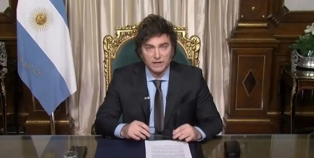 Javier Milei difundió su mensaje de fin de año a través de un video grabado desde la Quinta de Olivos.
