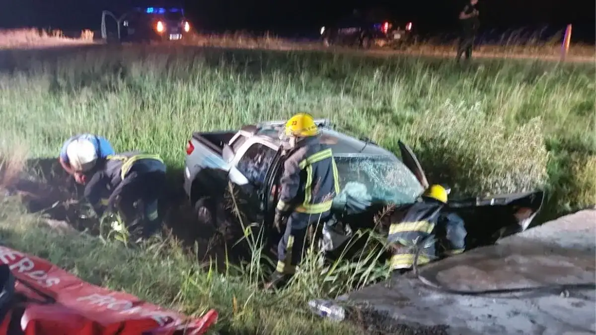 El vehículo involucrado en el trágico accidente.