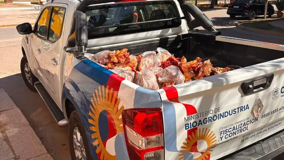 Decomisaron 300 kilos de carne en los departamentos San Justo e Ischilín