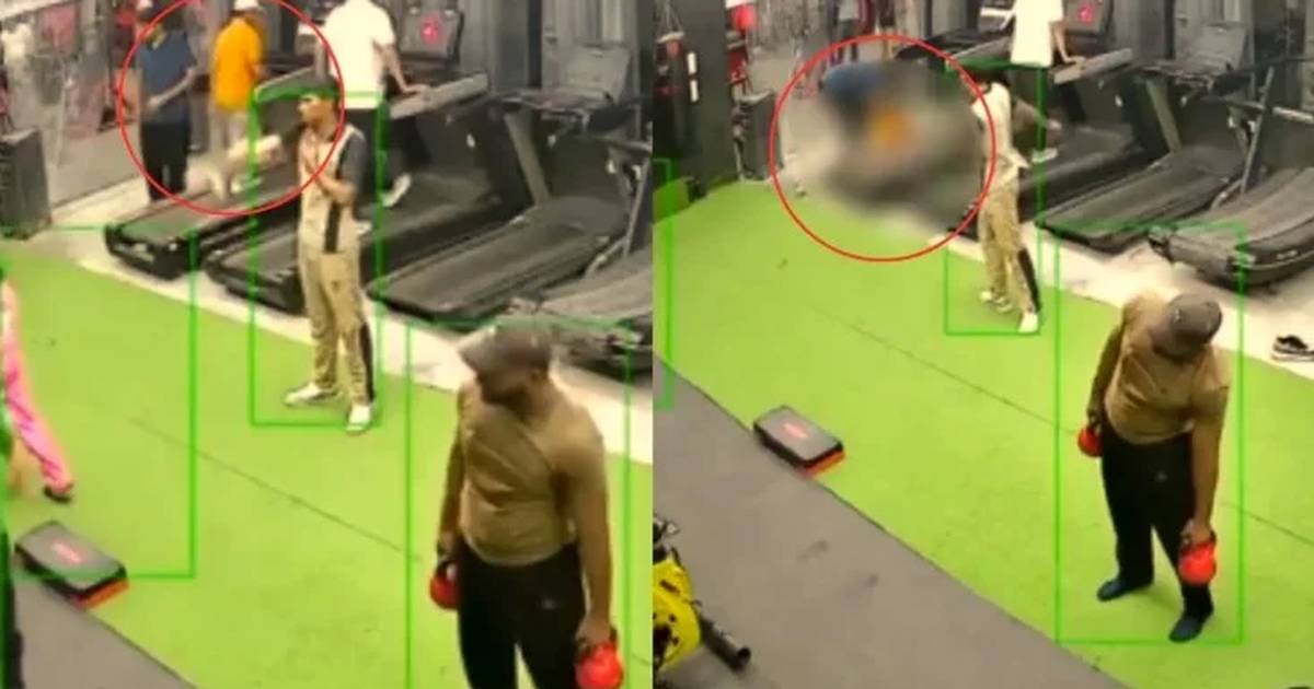 Video: un hombre se desplomó mientras corría en la cinta de un gimnasio; intentaron salvarlo, pero murió
