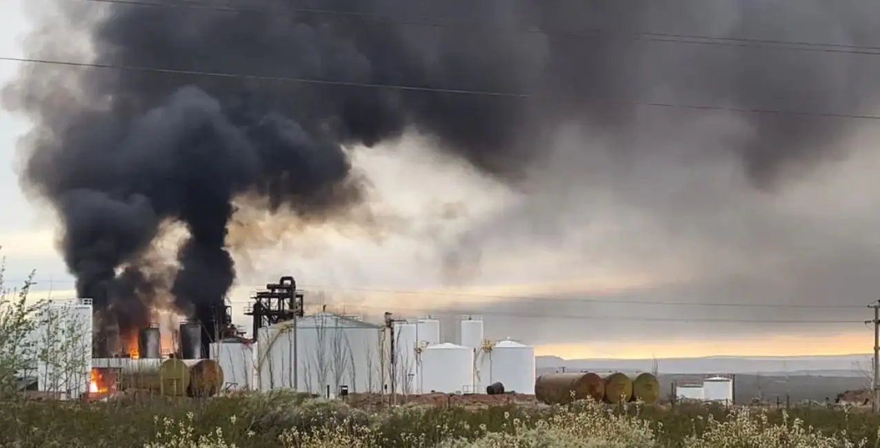 Neuquén: se incendió un contenedor y hay cuatro trabajadores en grave estado de salud