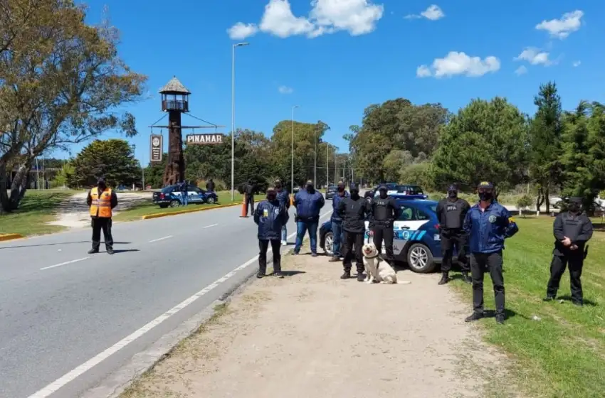 La Policía Federal desplegó un operativo de control en Pinamar