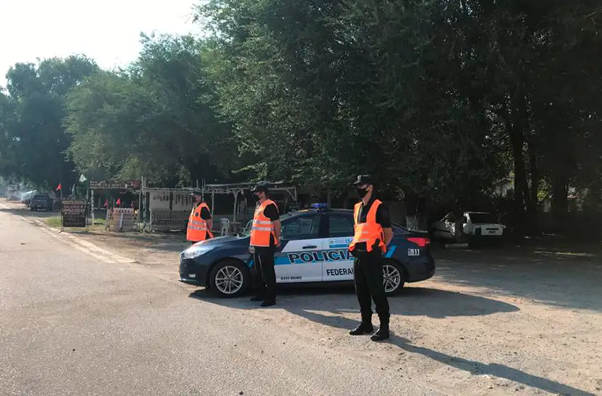 Mucha presencia de Policía Federal en Dolores