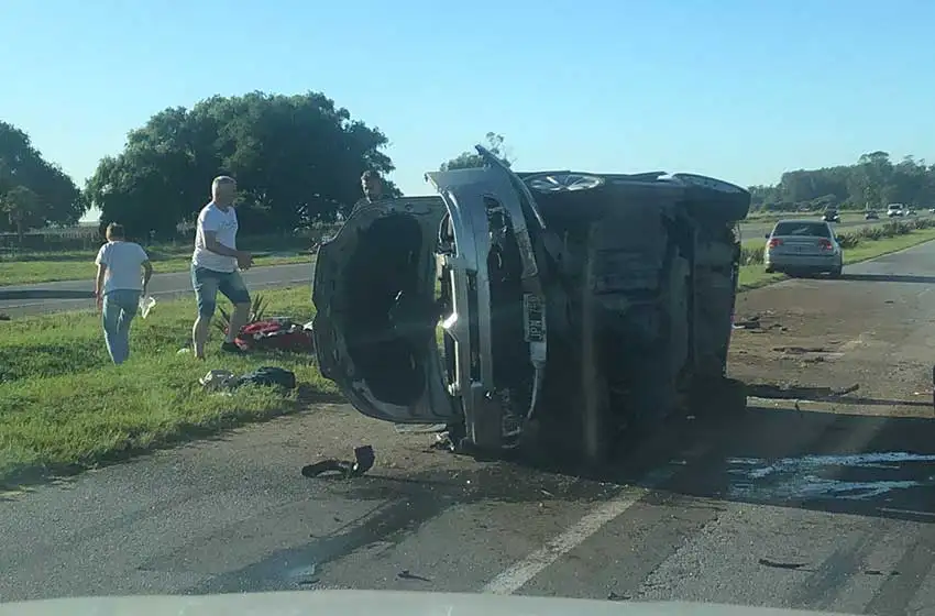 Ruta 11: por un choque, se cortó la calzada y se registraron grandes demoras