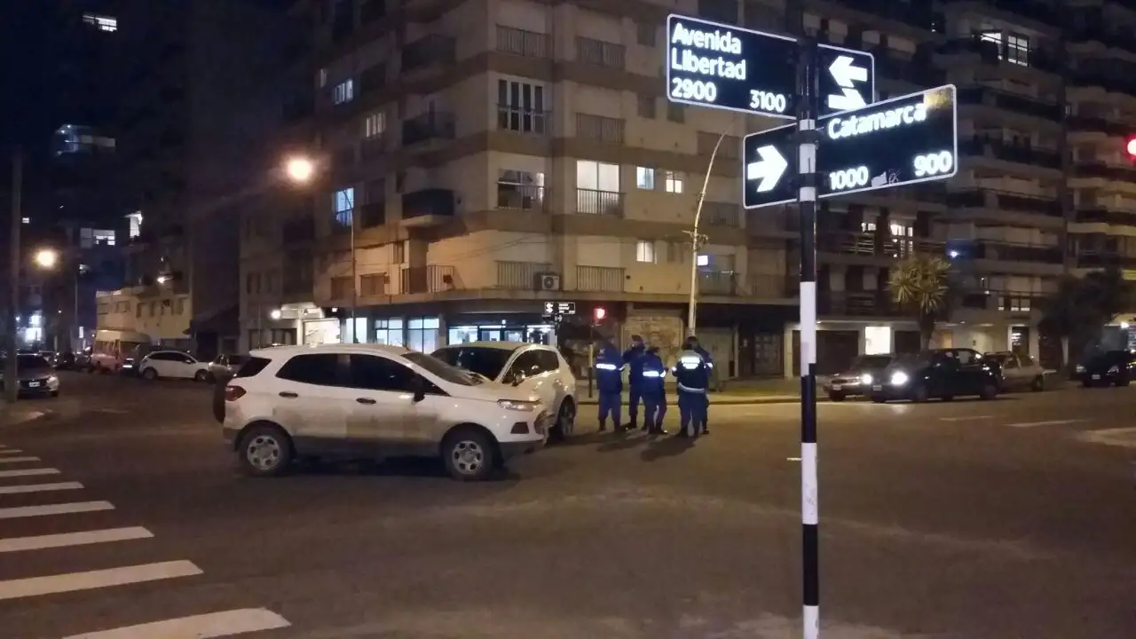 Una herida tras un choque en Libertad y Catamarca
