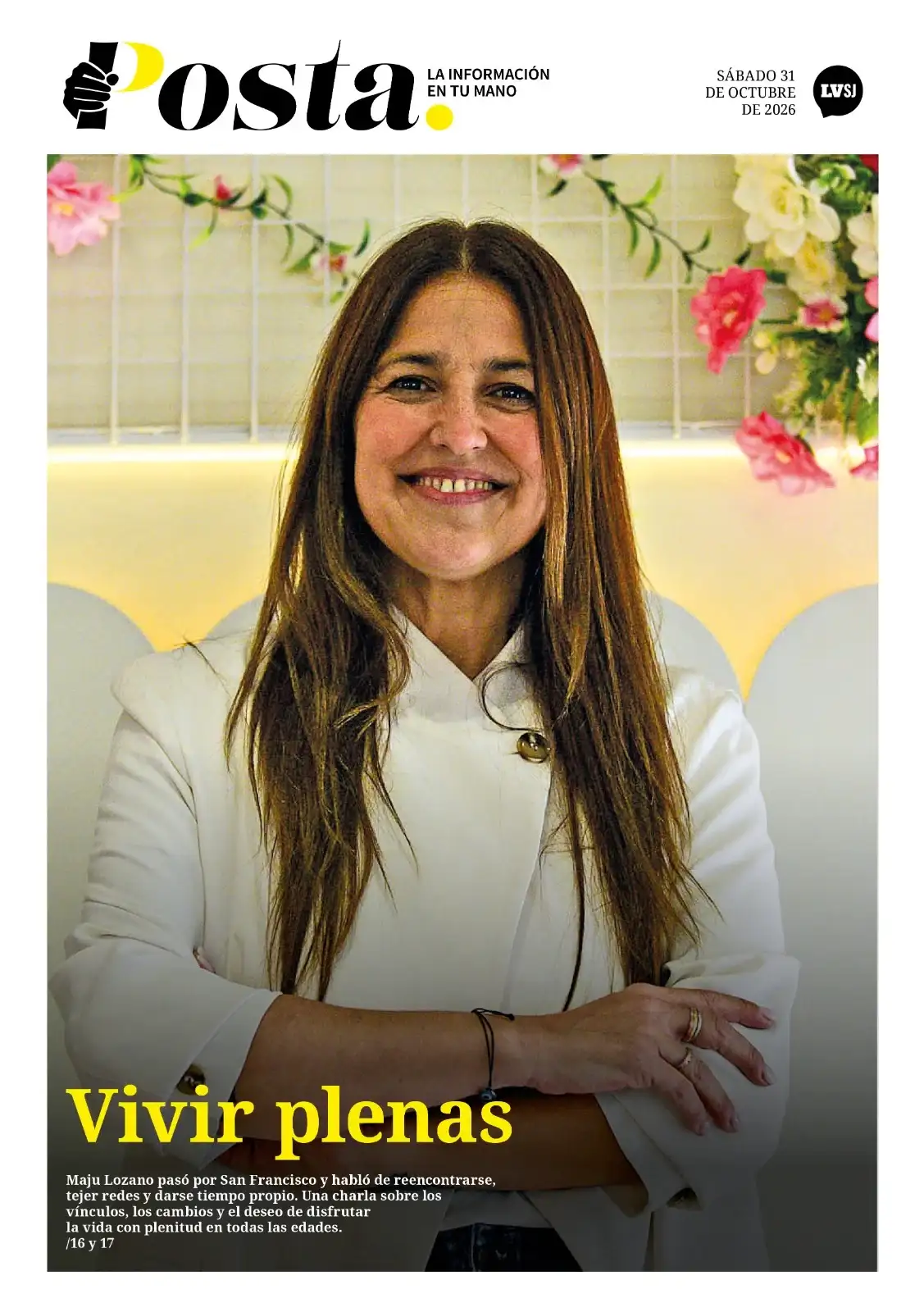 Tapa posta 31 de octubre 2026 maju lozano