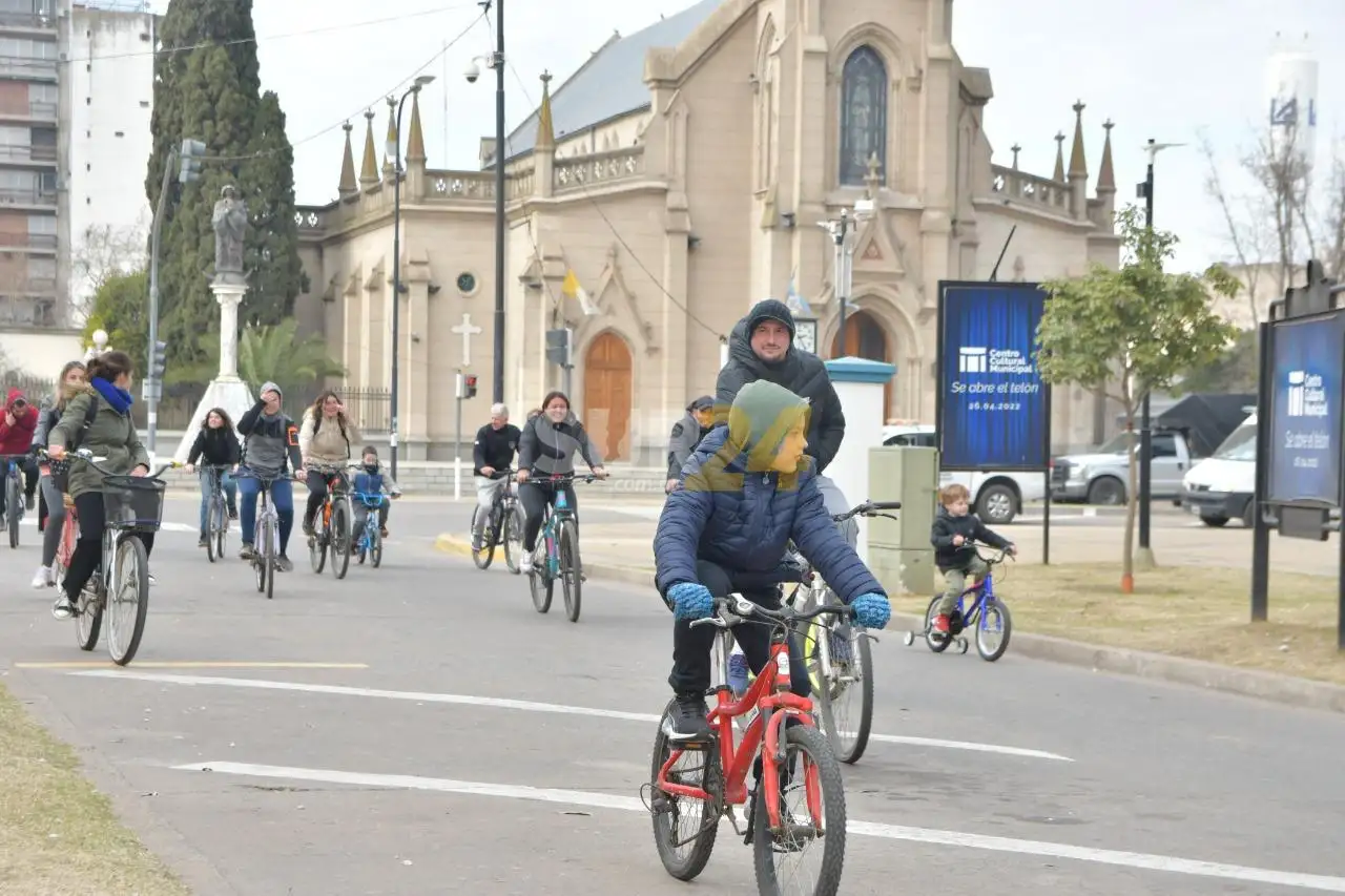 Importante convocatoria familiar en la Bicicleteada para las Infancias