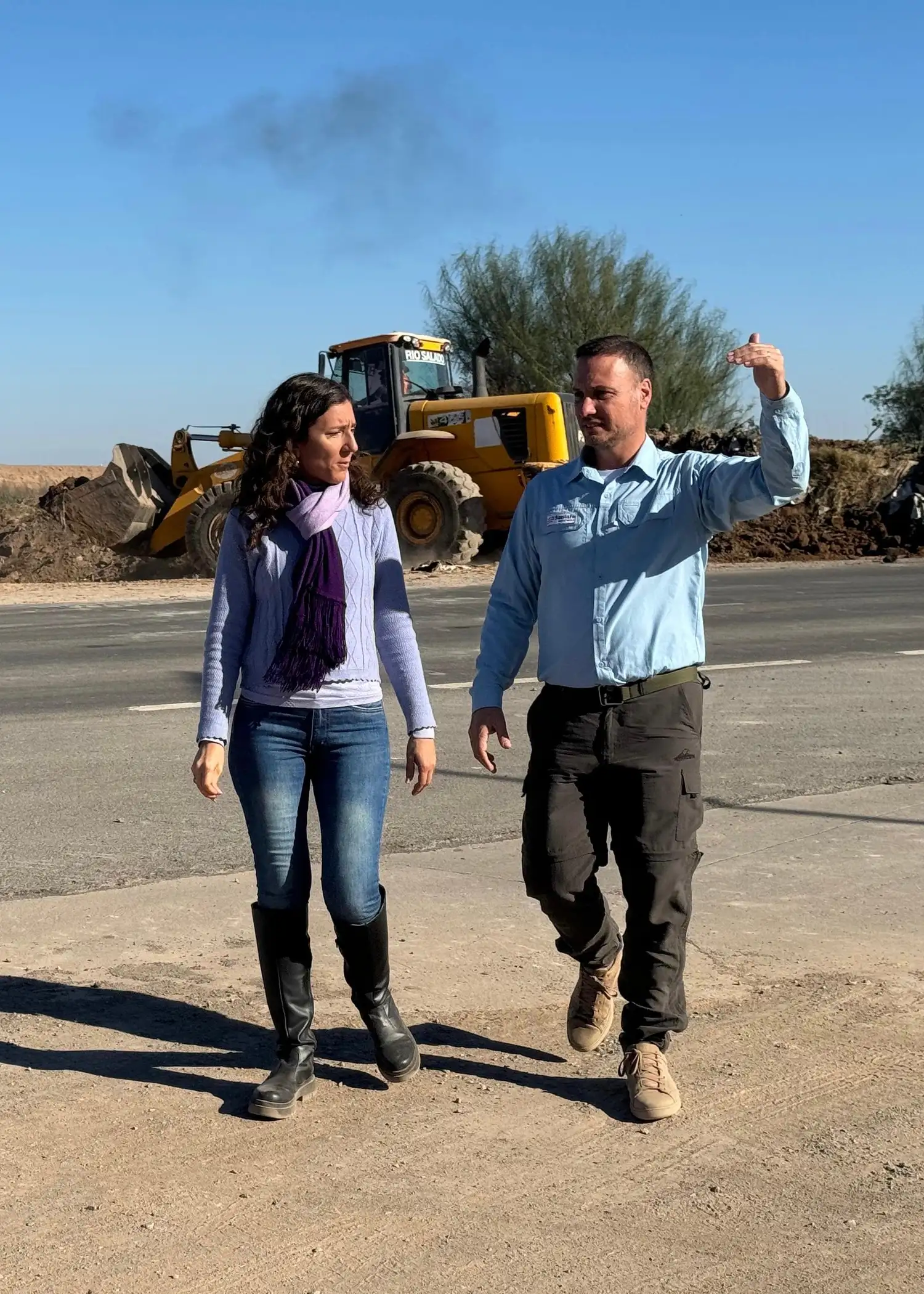 Además de visitar obras importantes, se comprometieron a realizar gestiones para seguir avanzando en distintos proyectos.