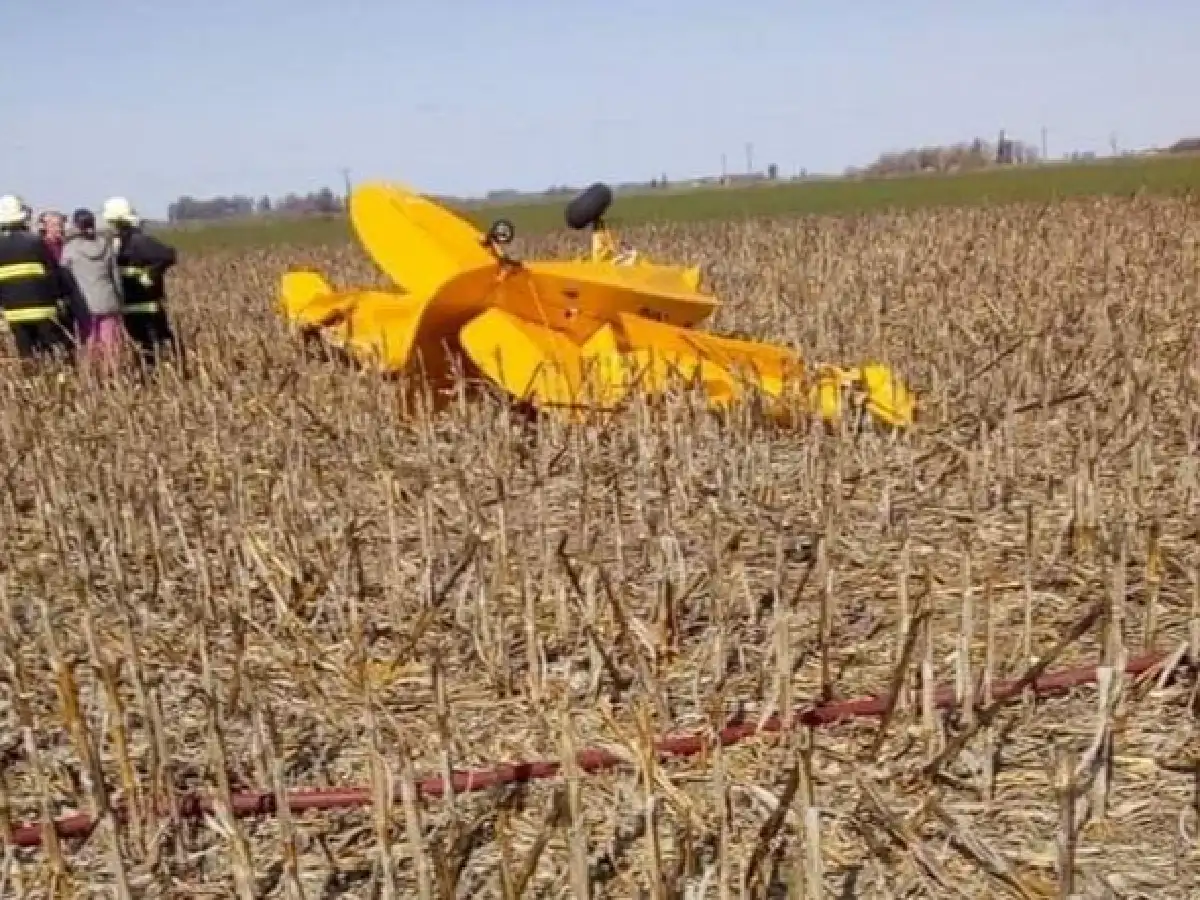 Murió un hombre de 30 años al estrellarse su avioneta en Chañar Ladeado