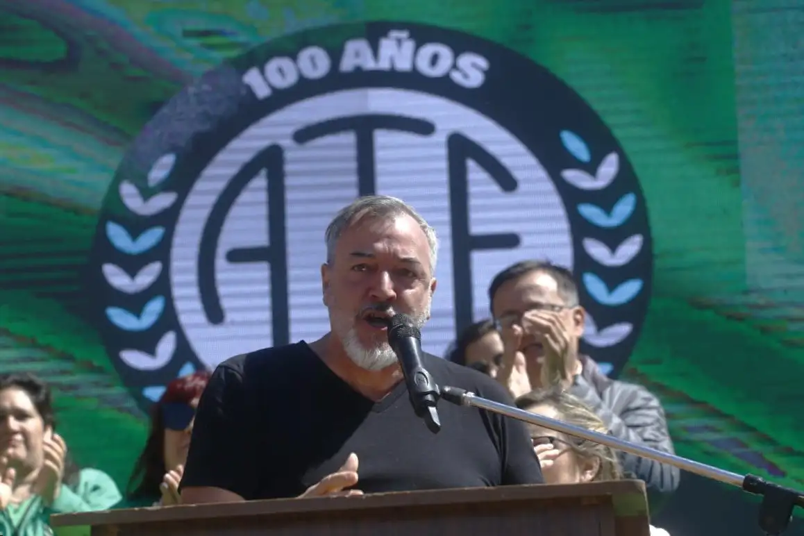 El secretario general de ATE, Rodolfo Aguiar