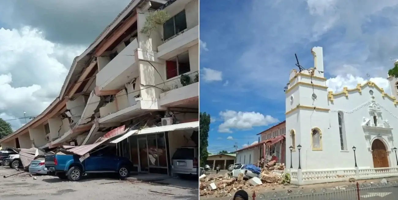 Imágenes que reflejan el daño y la destrucción causados por el terremoto que sacudió recientemente a Panamá.