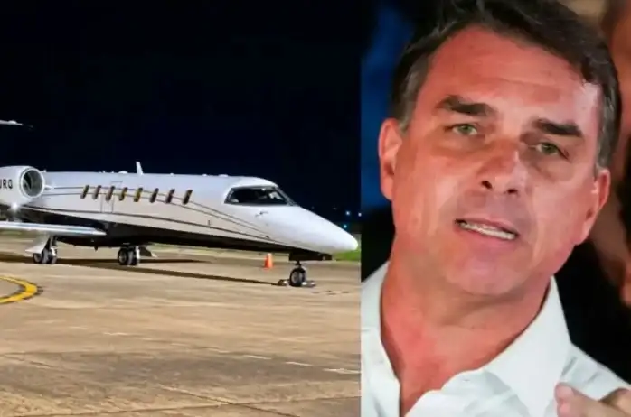El misterioso avión en el que viaja Flávio Bolsonaro llegó a Ecuador tras despegar de Argentina con destino a EEUU.