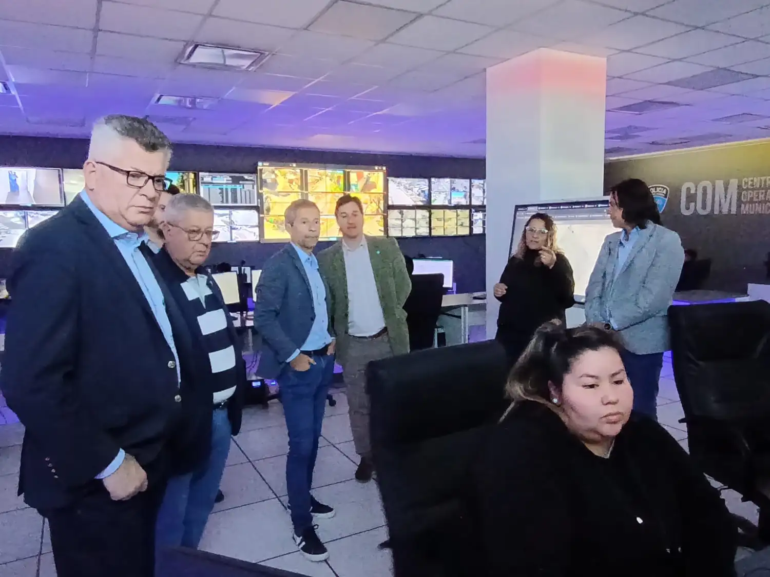 La delegación sanfrancisqueña encabezada por el intendente Damián Bernarte visitó el centro de monitoreo del municipio de San Miguel, en la provincia de Buenos Aires.