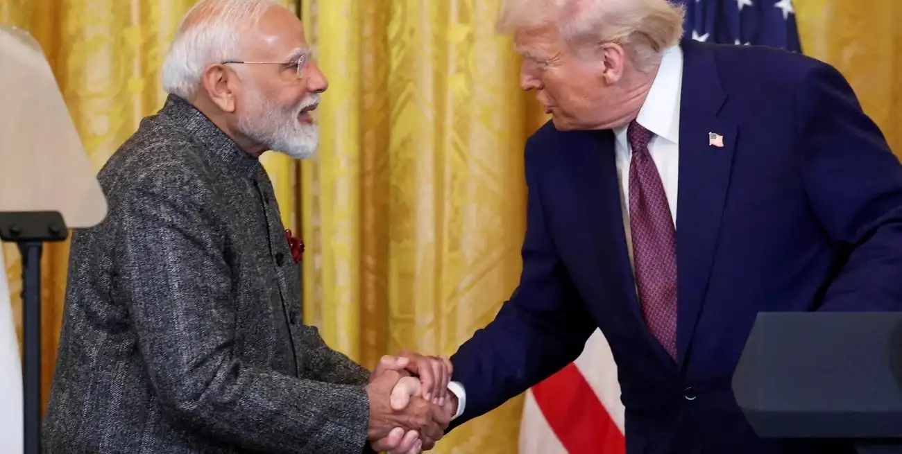 Trump anunció el acuerdo comercial con India, luego de una conversación con el primer ministro Narendra Modi. Foto: Archivo / REUTERS / Kevin Lamarque.
