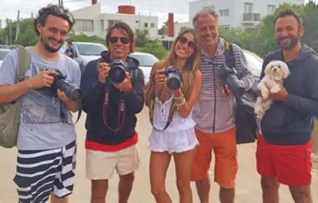 Las bromas de Pampita Ardohain a los paparazzi