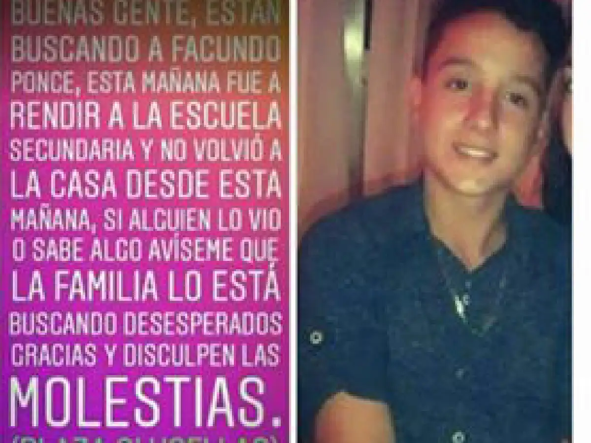 Plaza Clucellas: buscan a menor desaparecido 