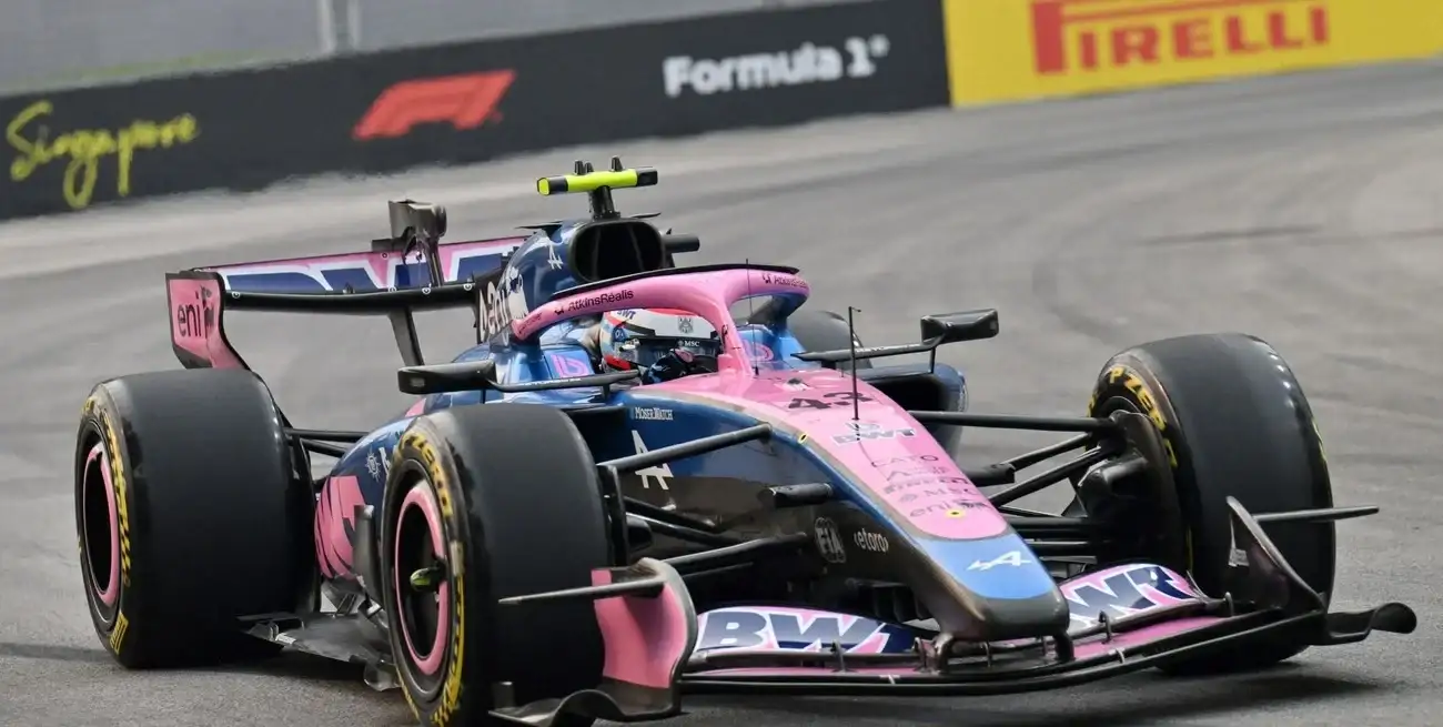 Franco Colapinto largará 11° en la carrera sprint del Gran Premio de Singapur. Foto: Reuters