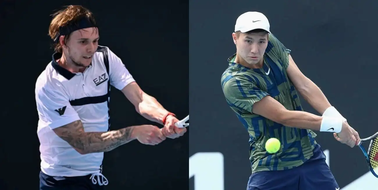 Alexander Bublik y Beibit Zhukayev, las bajas en el equipo de Kazajistán.