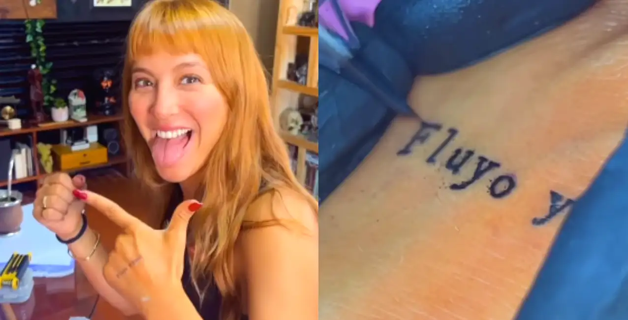 El nuevo tatuaje de Flor Vigna revolucionó las redes sociales: “Es una frase que me dice mi vieja”