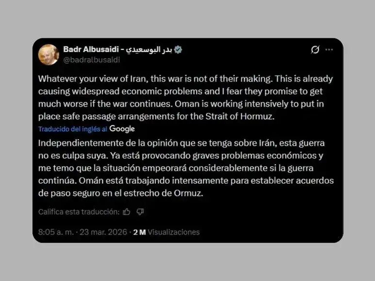 comunicado en X