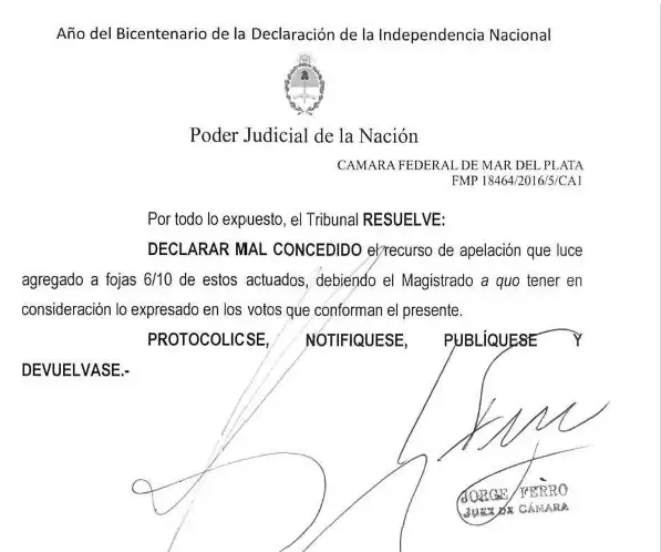 La Cámara ratificó la investigación del juez López