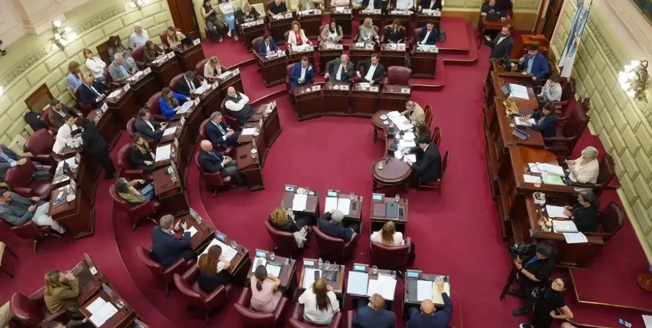 La Cámara de Diputados de Santa Fe este jueves. Crédito: Legislatura