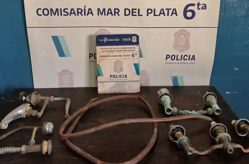 Tremendo ñoca: ingresó al patio de una vivienda y se llevó elementos de grifería