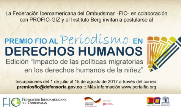 La Defensoría invita a participar del Premio FIO