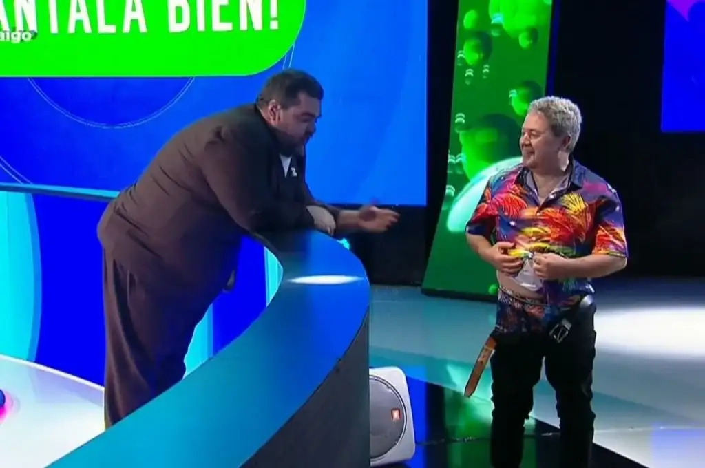 El divertido momento en Ahora Caigo