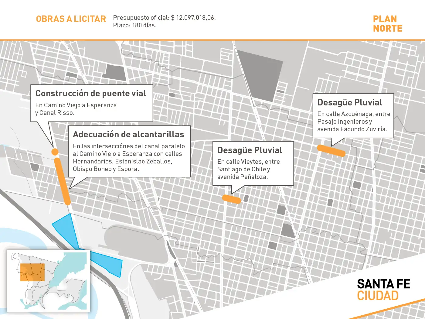El Municipio licita cuatro obras hídricas que reforzarán la Cuenca Flores