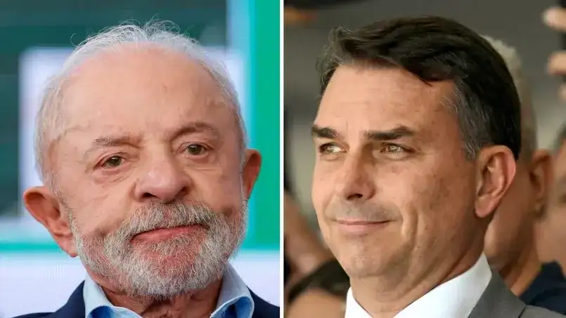 Luis Inacio “Lula” da Silva y Flavio Bolsonaro.