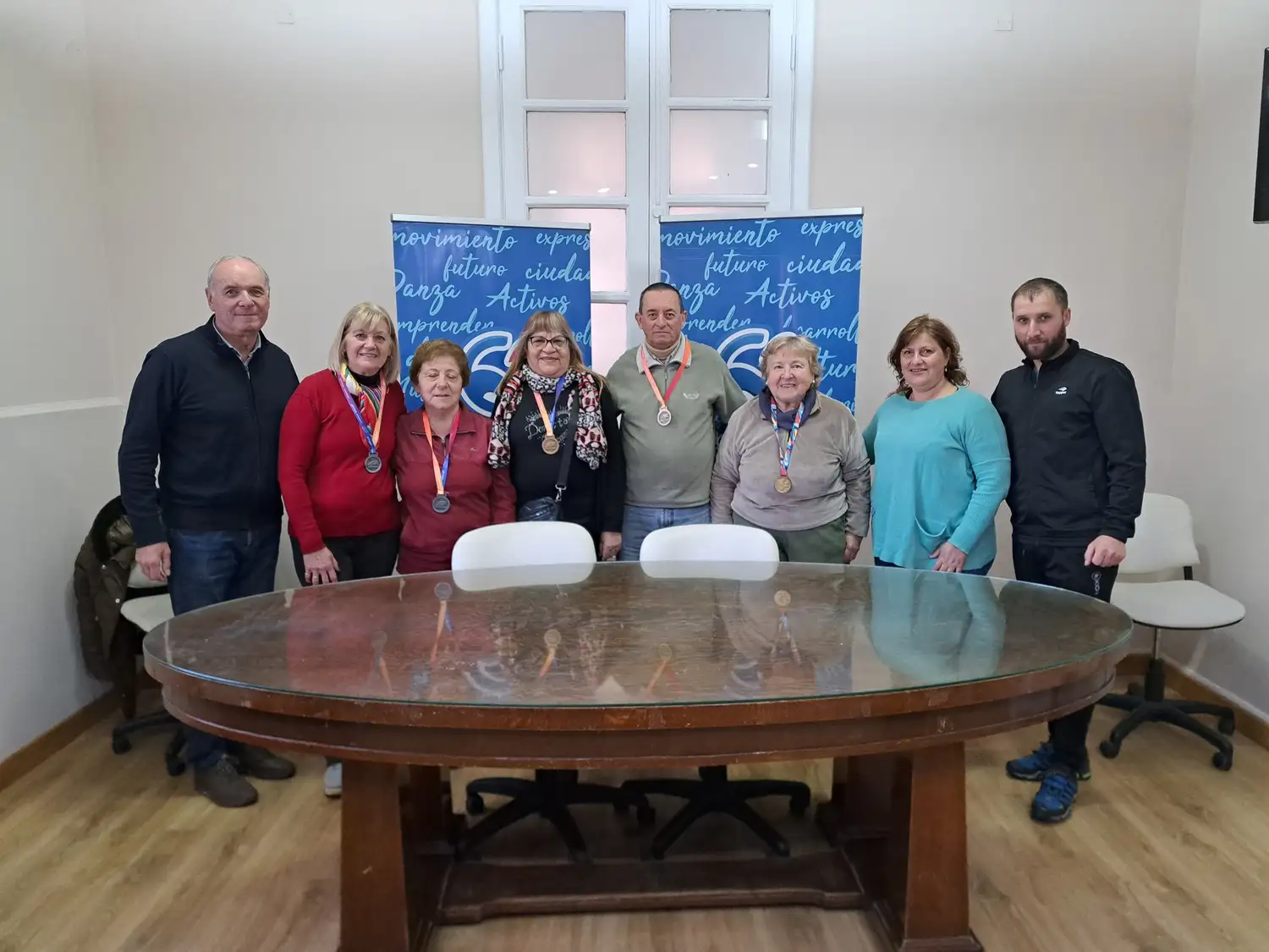 Los competidores fueron recibidos por el intendente Norberto Gizzi.