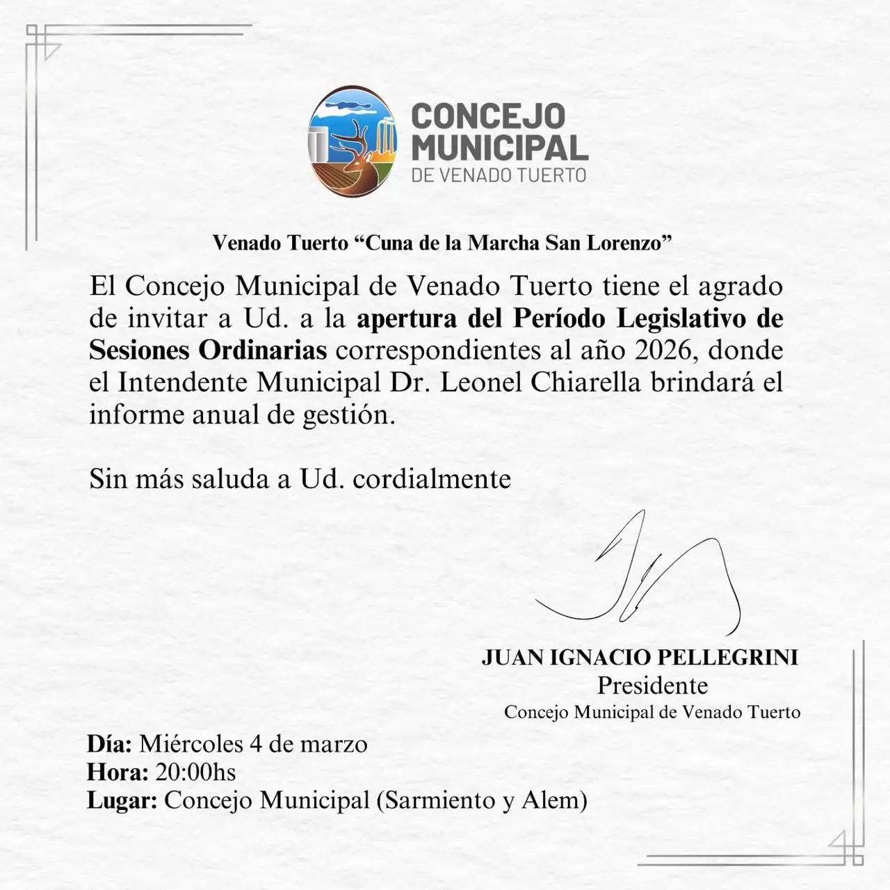 apertura sesiones