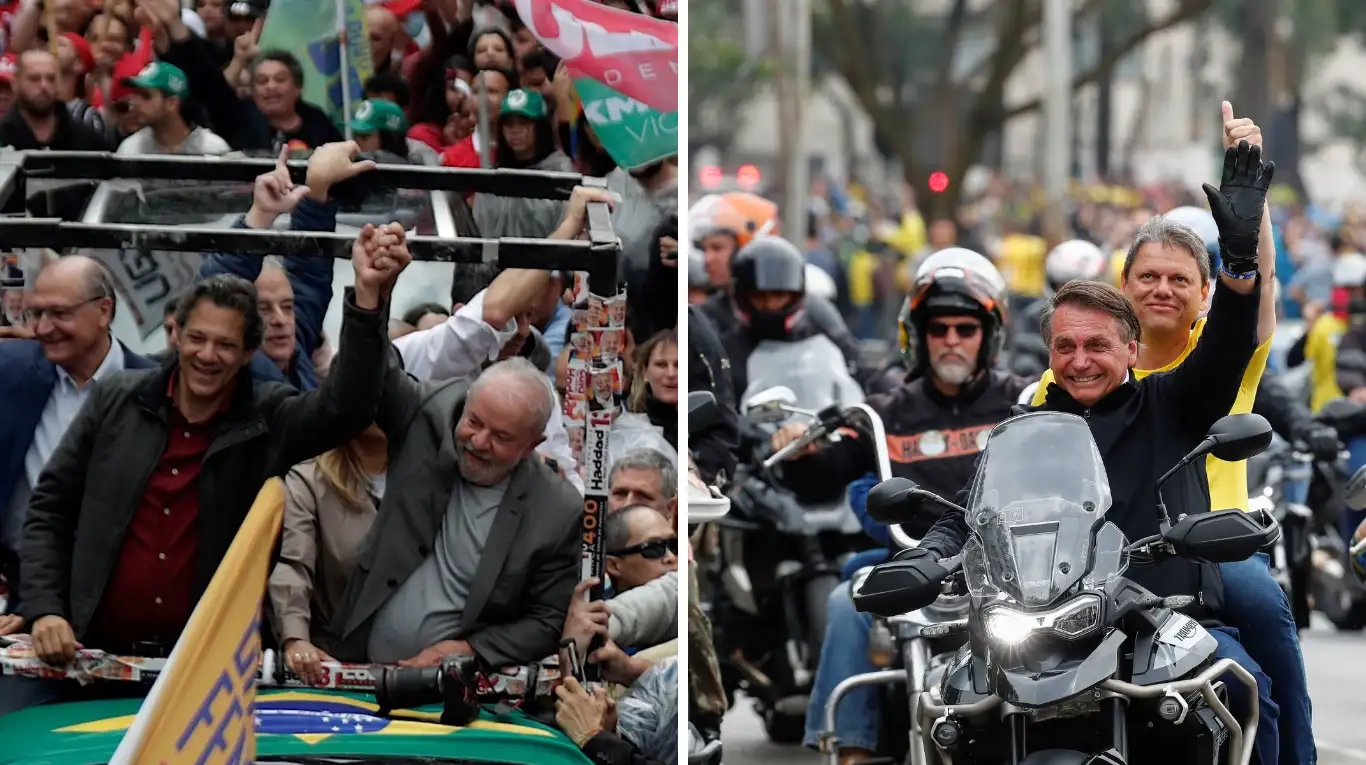 Lula da Silva y Bolsonaro cerraron su campaña y movilizaron a miles de seguidores en San Pablo