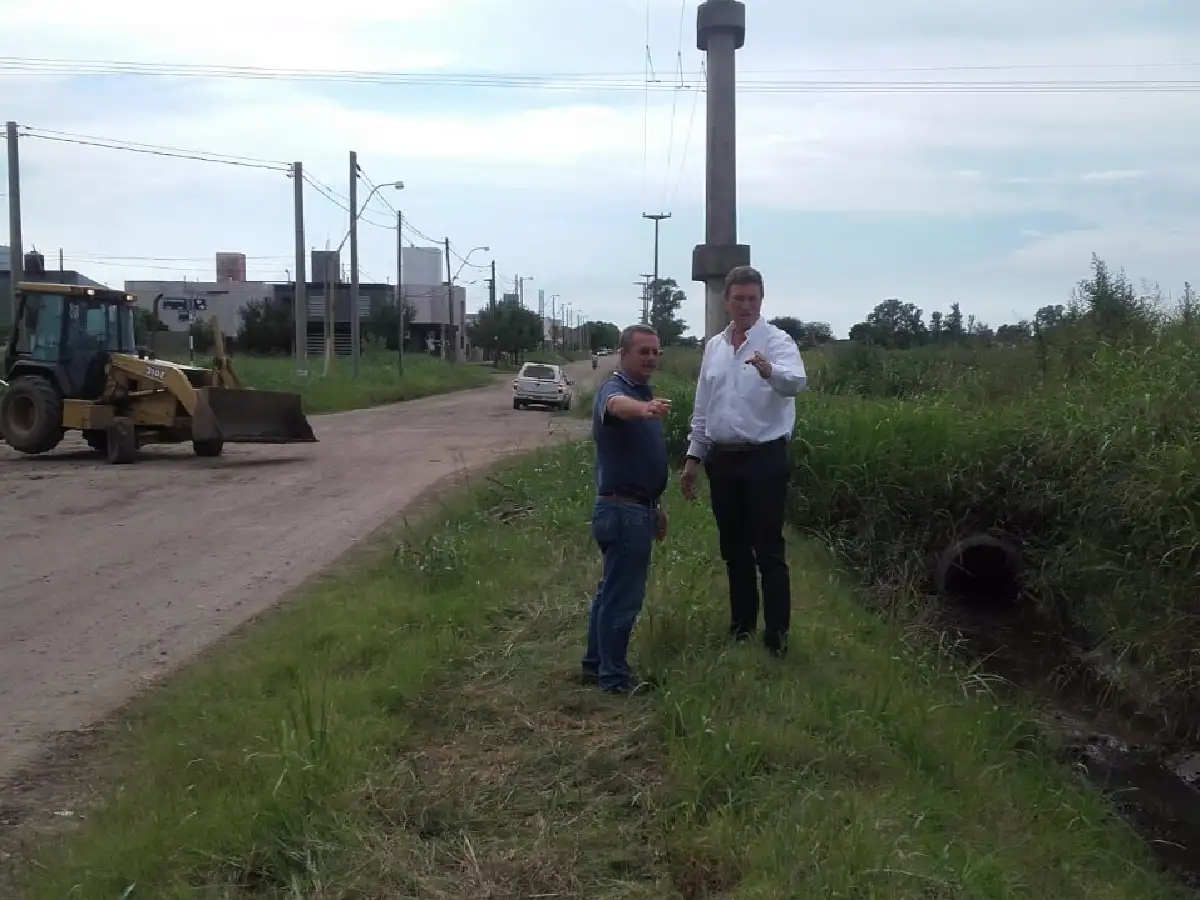 Comenzó importante obra de desagües  pluviales en la zona oeste 