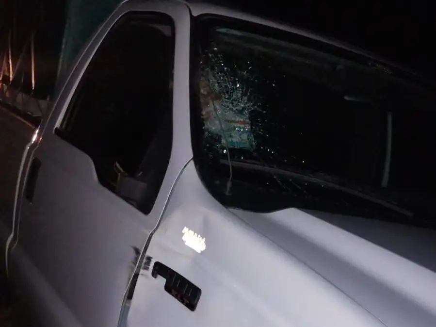 La Ford F100 involucrada en el accidente.