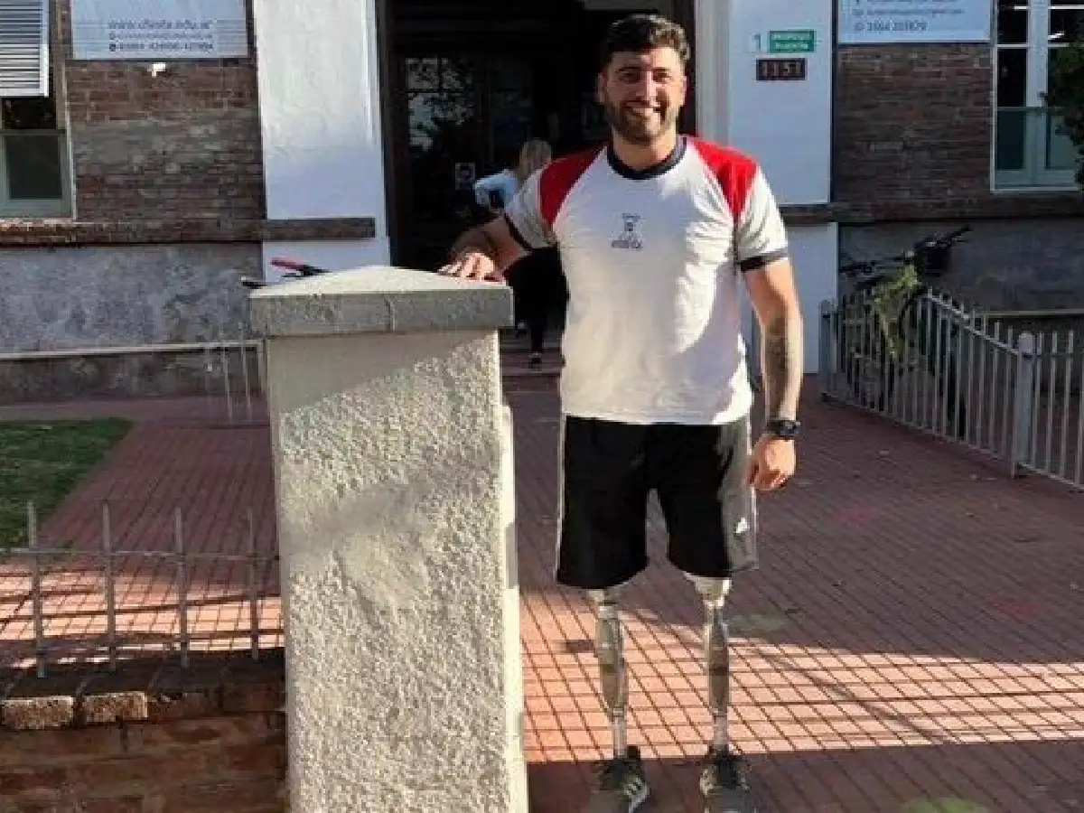 Un accidente no le impidió a Facundo ser profe de Educación Física 