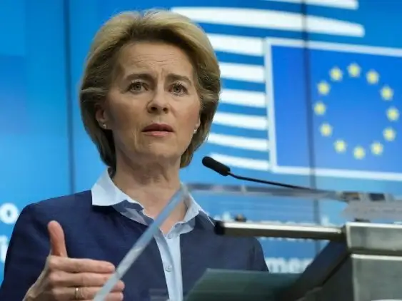Presidenta de la Comisión Europea, Ursula von der Leyen.
