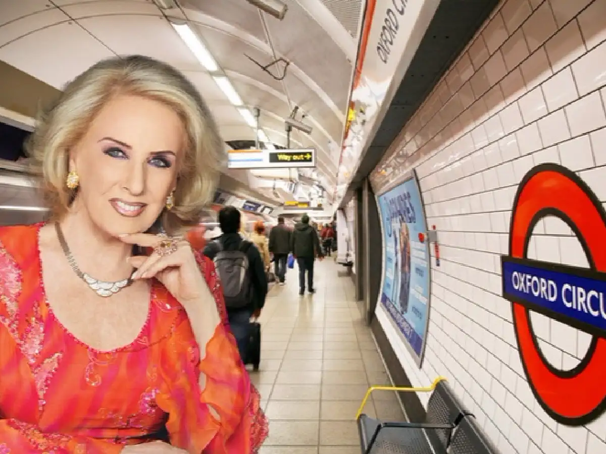 Una histórica frase de Mirtha llegó al subte de Londres