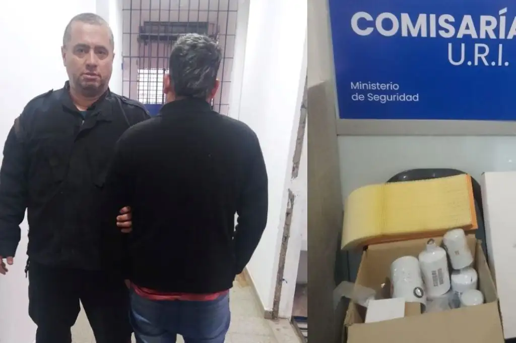 Santa Fe: robó repuestos de un camión, más tarde los quiso vender y fue detenido