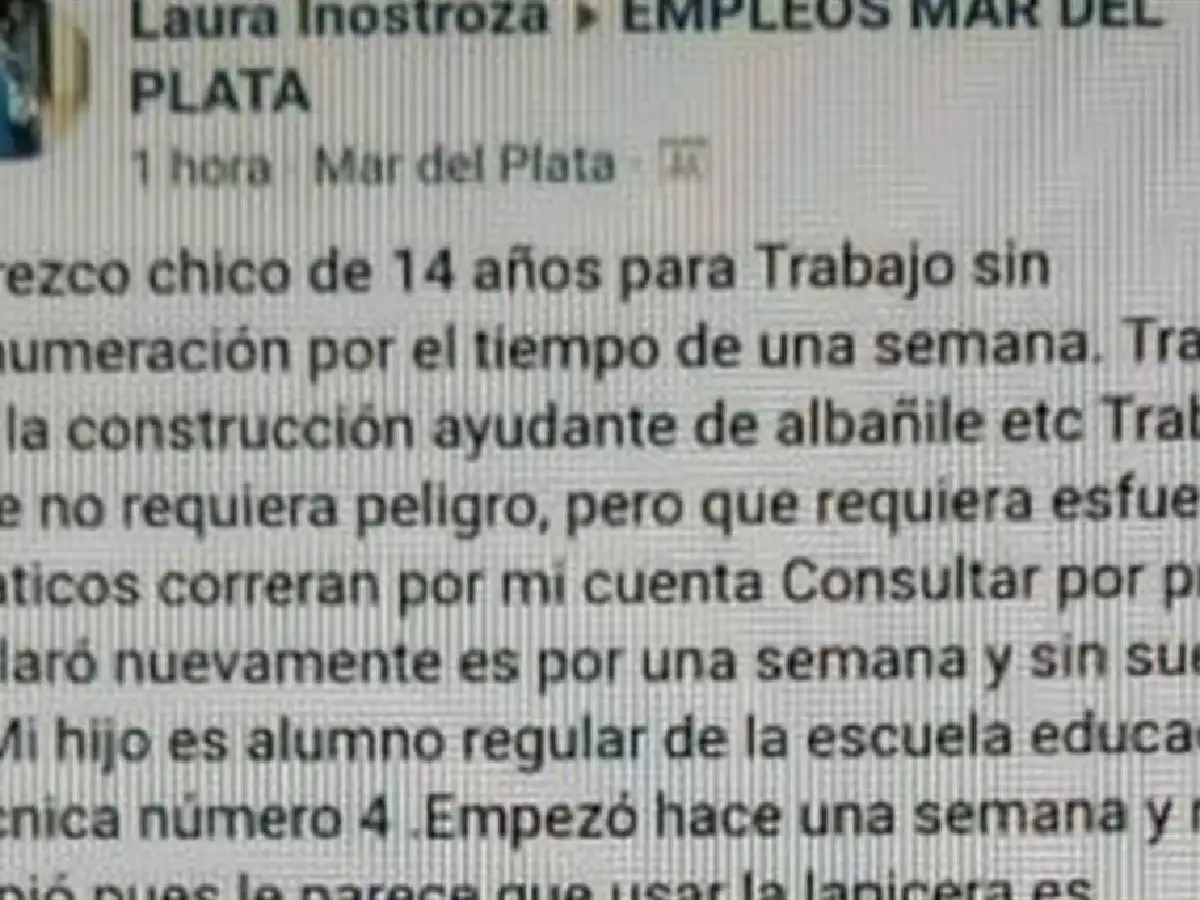 Ofreció a su hijo para trabajar en las redes sociales para darle una lección de vida